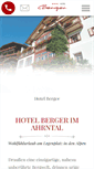 Mobile Screenshot of hotelberger.it